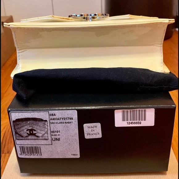 Chanel Mini Rectangular LE Creme Patent Leather - Picture 5 of 8